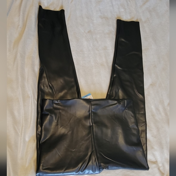JOIE FAUX LEATHER LEGGINGS - Picture 2 of 9